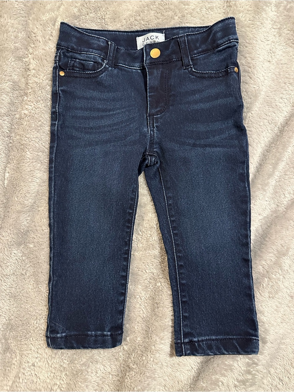 Janie and Jack Dark Blue Denim Skinny Jeans for Kids